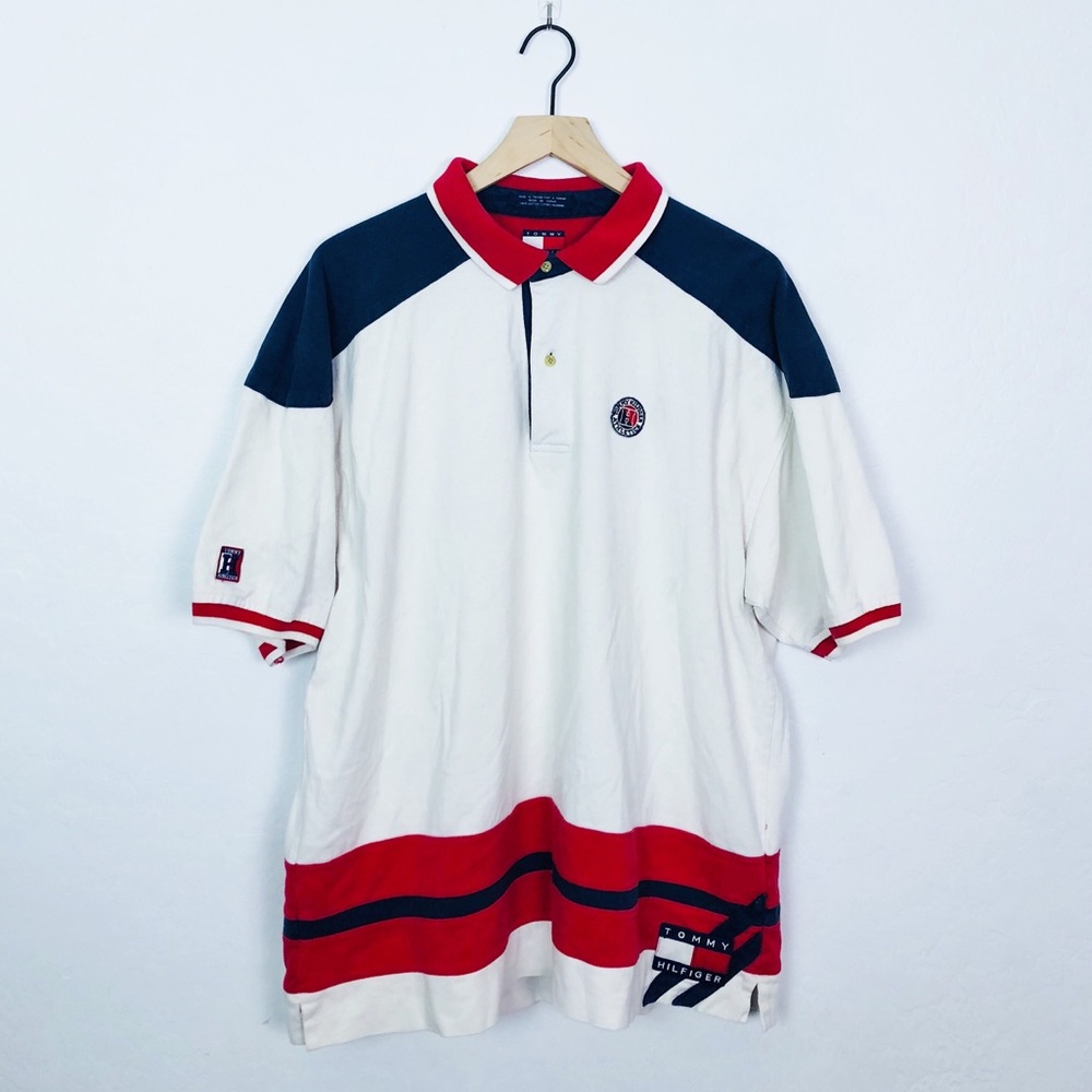 ‼️SOLD‼️Vintage Tommy Hilfiger Athletics Polo - Picture 2 of 4